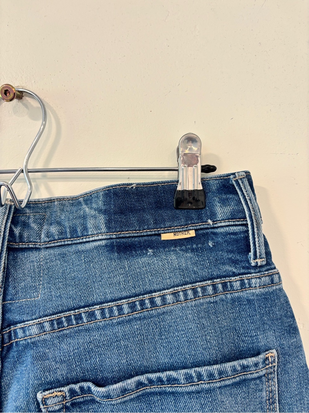 MOTHER SUPERIOR THE SWISHER SNEAK FRAY WIDE LEG JEANS PUNCH BUGGY SIZE 26 - Picture 4 of 7